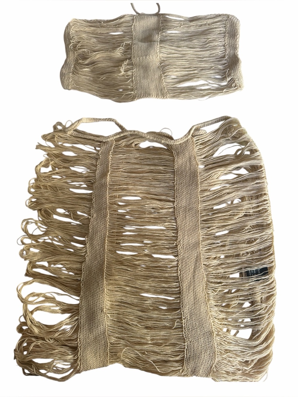Two pieces halter and skirt